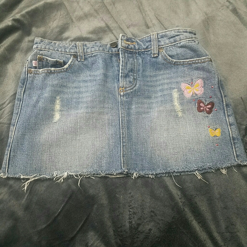 DENIM MINI SKIRT